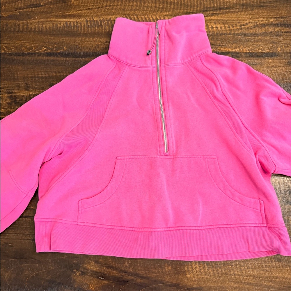 Lululemon Athletica Vibrant Pink Half-Zip Pullover